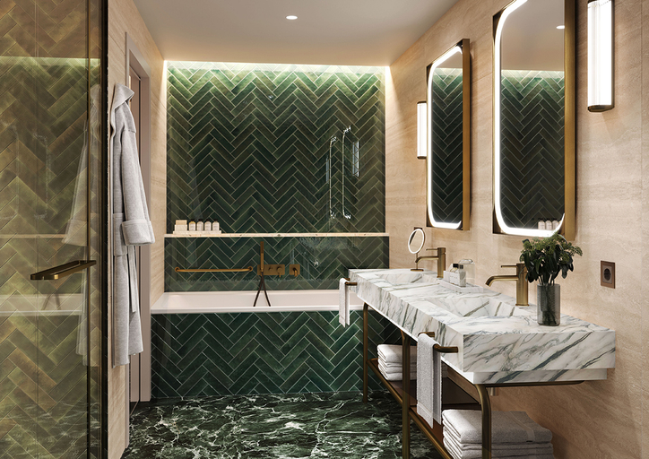 Bathroom, Hyatt Regency Rome Central, Rome
