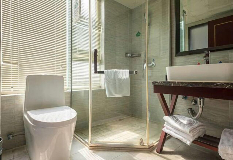 Bathroom 4, Baihe Boutique Hotel (Yueqing Beibaixiang Store), Wenzhou