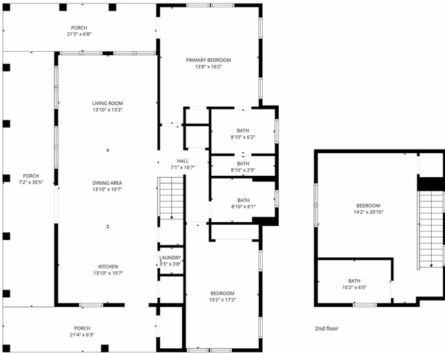 Floor plan 2, 1335 Laurel Grove 3 Bedroom Home, Walton
