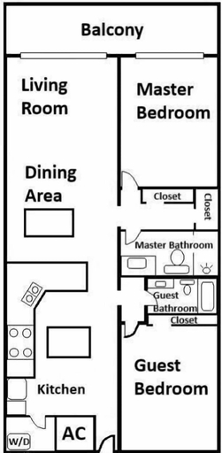 Interior 1, Surf Dweller 607 - Salt & Sky Haven, Okaloosa