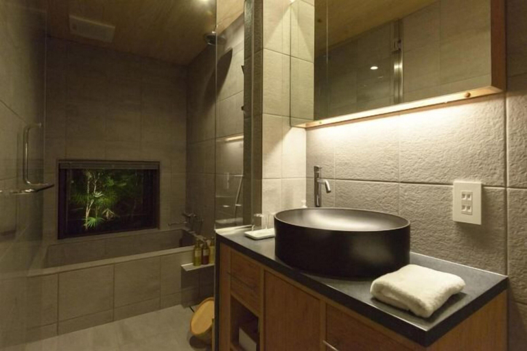 Bathroom, Asagi-an Machiya House, Kyoto