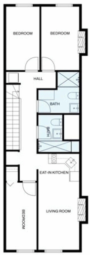 Interior 2, 3 Bedroom Brownstone Near Subway & Columbia Uni, New York