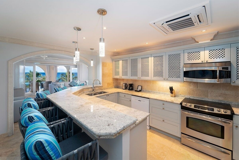 Private kitchen, St. Peter's Bay 402 2 Bedroom Home