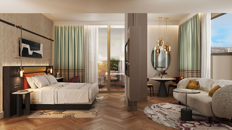 Bedroom, Hyatt Regency Rome Central, Rome