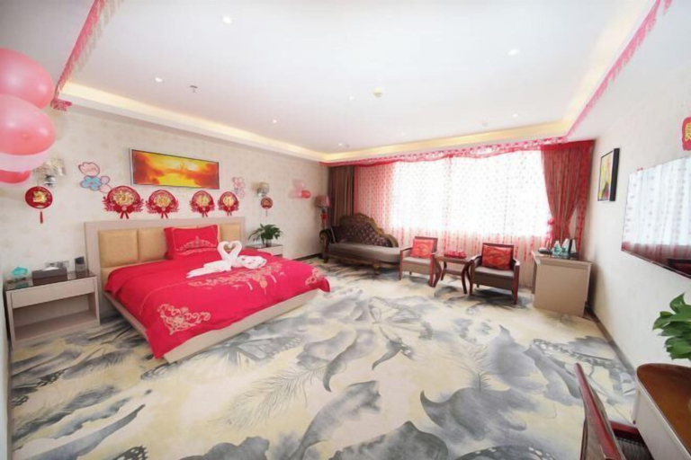 Bedroom 3, Minghan Holiday Hotel (Zhuhai Doumen Xinqing Science and Technology Park), Zhuhai