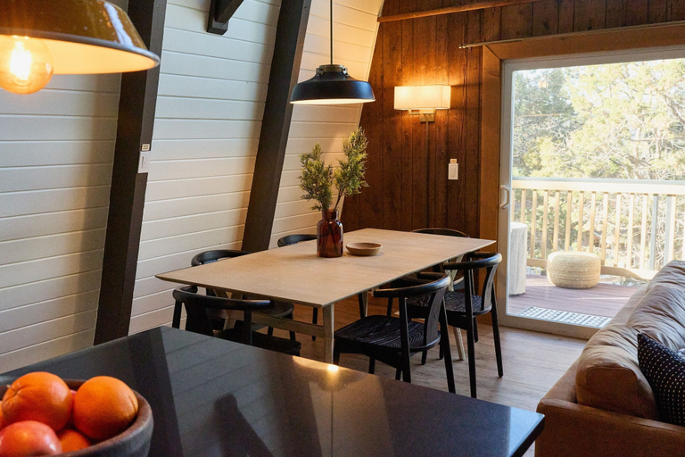 In-room dining 4, Basecamp Modern A Frame Retreat, San Bernardino