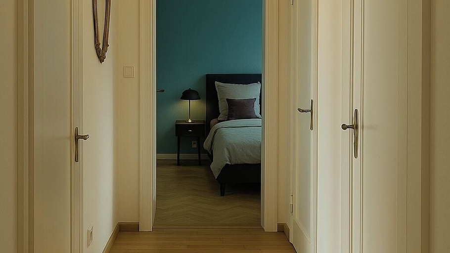 Bedroom 4, Aurora Living – 15 Min Airport | Business Design Apartments, Offenbach am Main