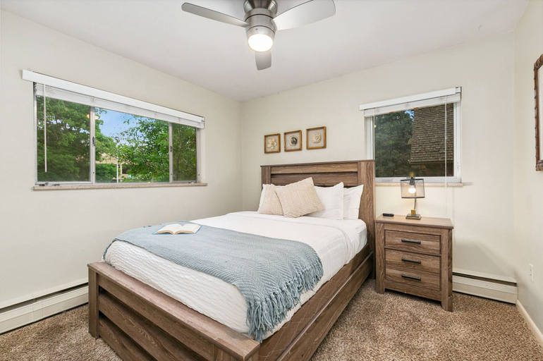 Bedroom 3, Azure Suite Walkable Old Town Condo w/ Park View, Larimer