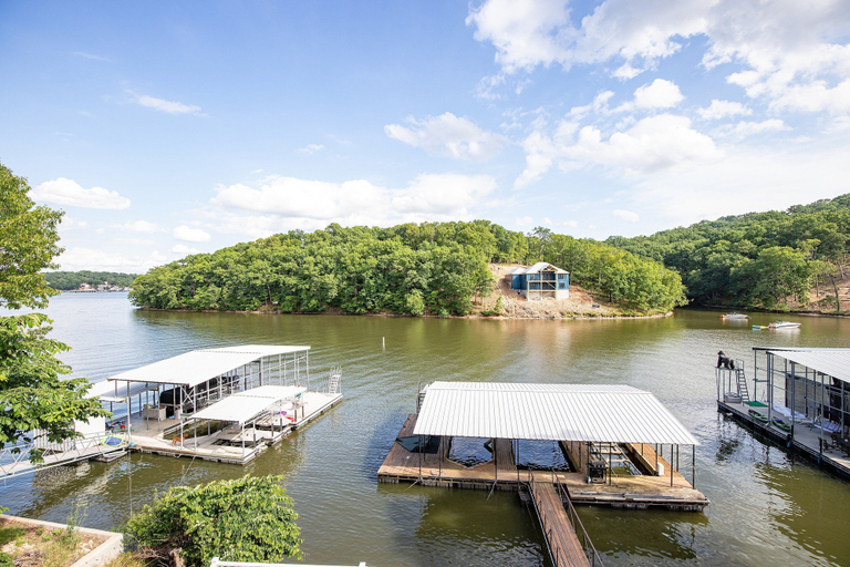 Aerial view 3, Sleeps 30! Decks, Docks & Lake Life!, Camden