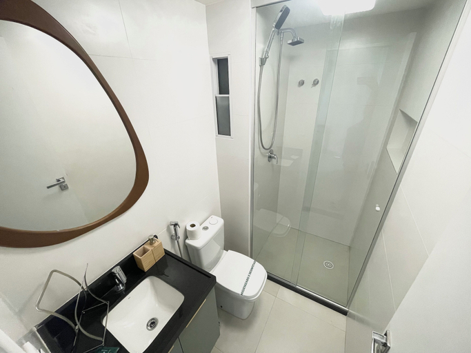 Bathroom, Studio Vista Mar Ap 1001 em Maceió - Max Rev, Maceió (capital)