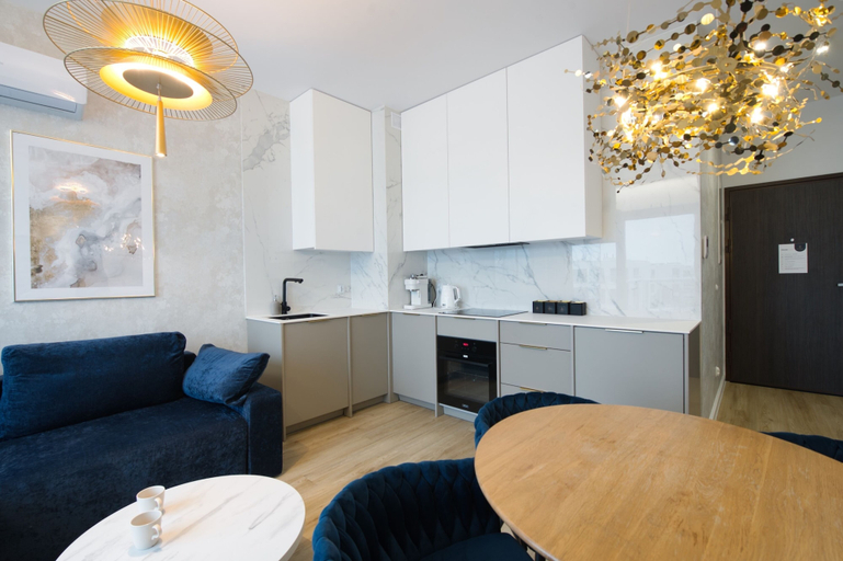 Private kitchen 3, Sol Marina Q4 Apartments Basen & Welness, Gdańsk City