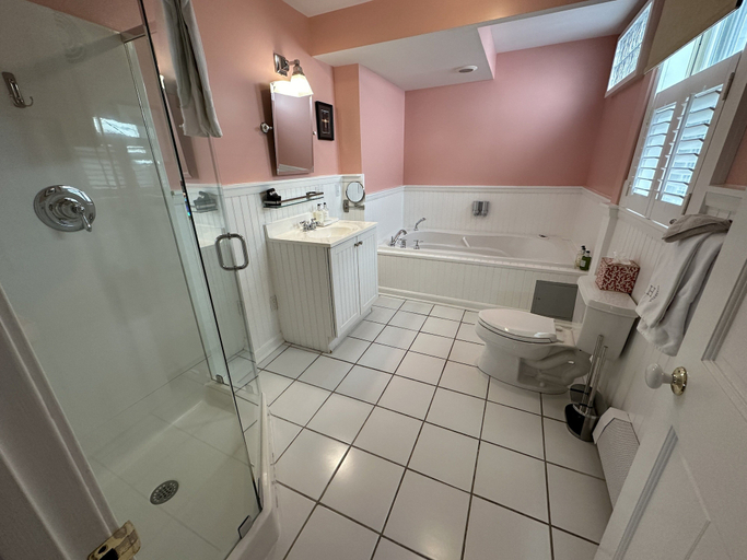 Bathroom 3, Exposed Beam One Bedroom Suite Downtown Newport #15 1 Home, Newport
