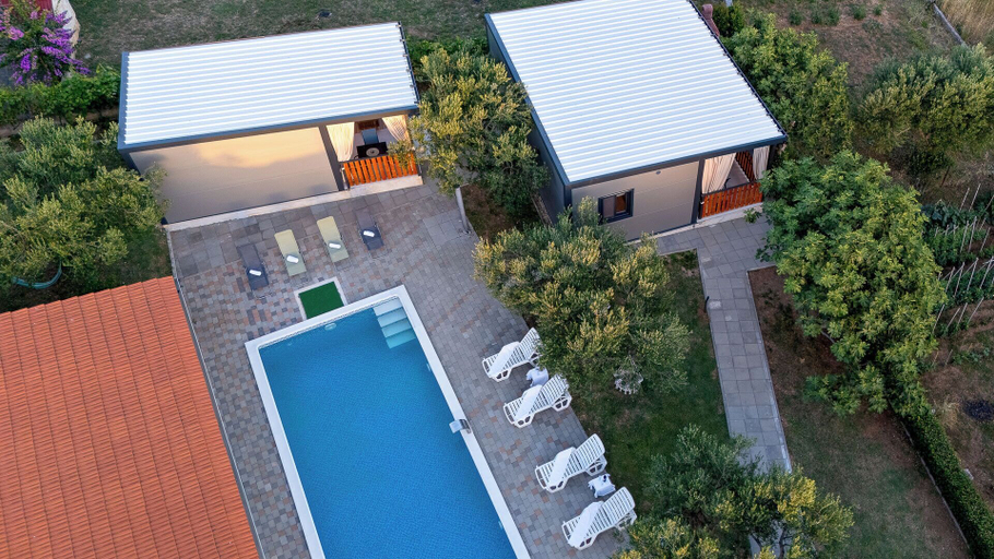Aerial view 5, Mobile Home Flora 2, Pakoštane