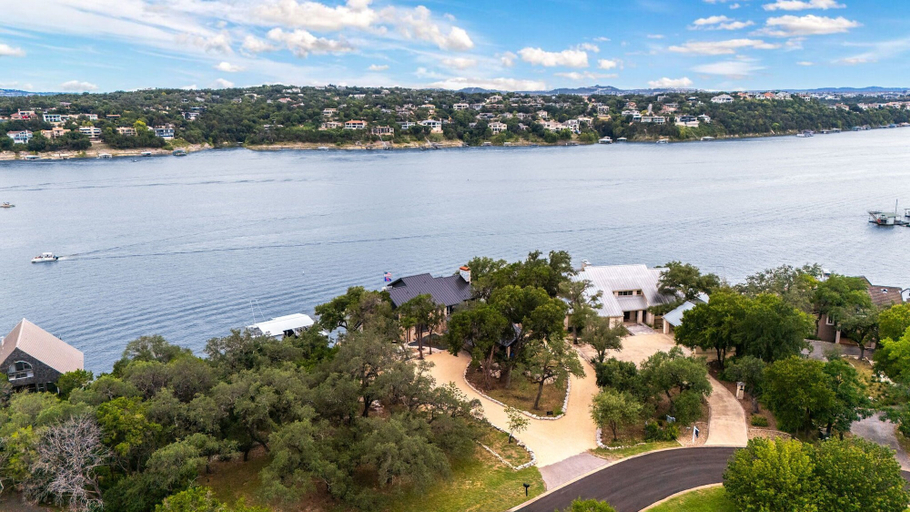 Aerial view 4, Chasing Summer - Private Lakefront Luxury on Lake, Travis