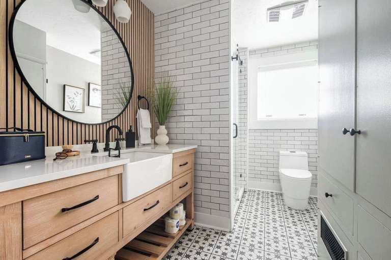 Bathroom 3, The Bank on Main St - Downtown Escape Featuring a Deck W/main St Views!, Gillespie