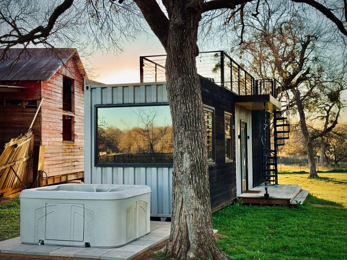 Exterior & Views 2, The Blue Ridge Container Tiny Home in the Country, McLennan