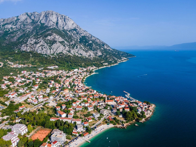 City view from property 2, Apartments Nik, Gradac