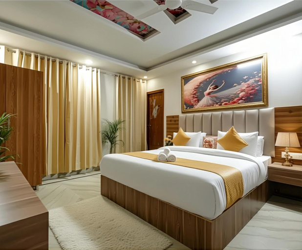 Bedroom 2, Hotel NS Near Delhi Airport, Delhi