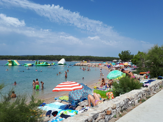 Beach, Apartment Lana, Punat