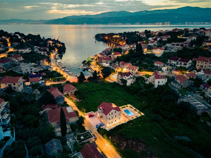 City view from property 5, House Villa Gold, Supetar