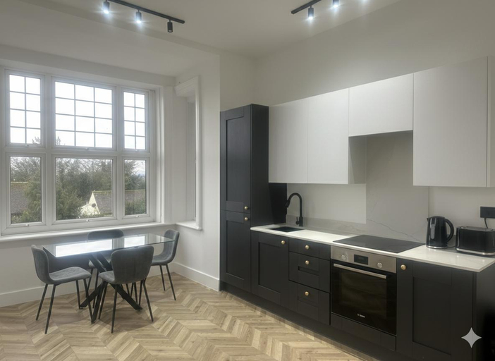 Kitchen, Dippen Hall Signature Apartment - Minutes From LGW, Surrey
