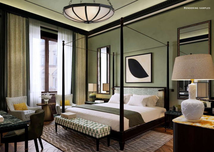 Bedroom 4, Palazzo Ruspoli, Florence