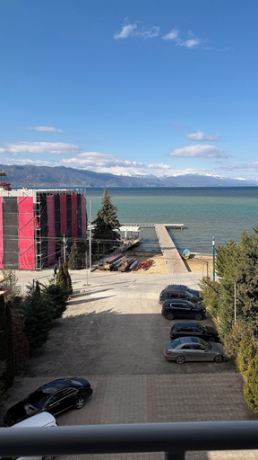 View from property, Hotel Millennium II, Pogradecit