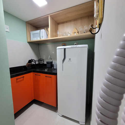 Private kitchen 2, Flat Aurea Cabo Branco 50m do mar 104, João Pessoa