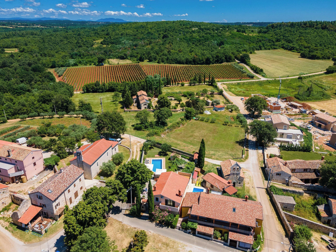 Aerial view 4, Villa San Giacomo, Višnjan