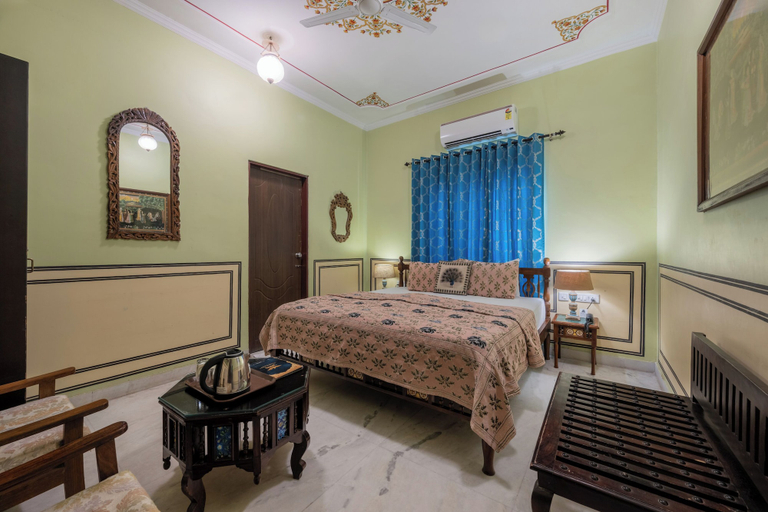 Bedroom 3, Rajasthan Palace - A Heritage Boutique Hotel in Jaipur, Jaipur