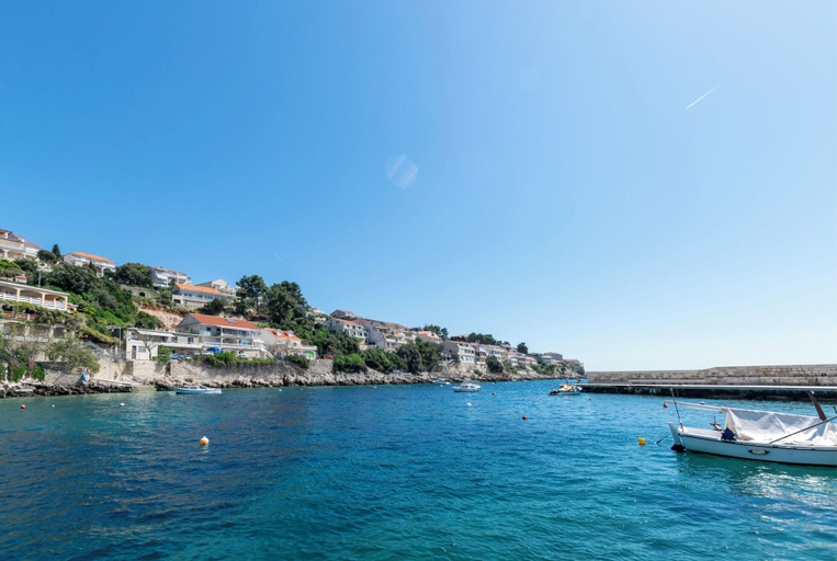 City view from property 2, Apartments First row, Korčula