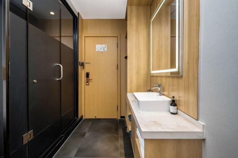 Bathroom 3, Jingman Light Luxury Hotel (Shangqiu Experimental Middle School High-speed Railway Station), Shangqiu