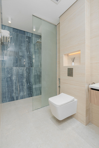 Bathroom 3, Hotel-finish Flat in Al Mughrizat With Workspace, Riyadh