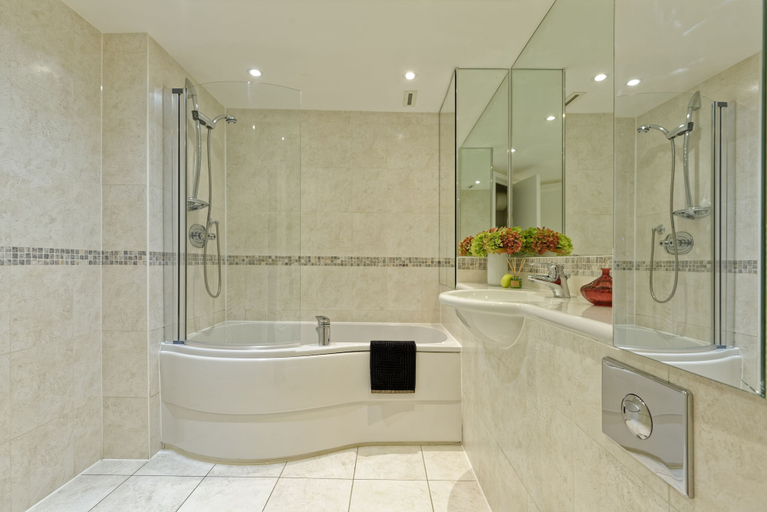 Bathroom 3, Fitzrovia apartments by DMONTRIO, London