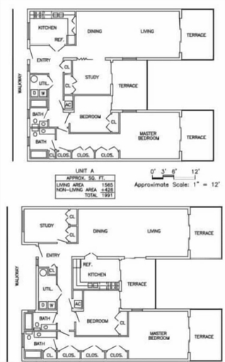 Floor plan, Lighthouse Point 222 3 Bedroom Condo, Lee