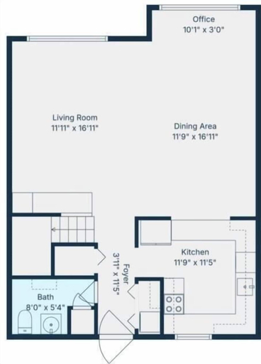 Floor plan 2, Blind Pass Unit E206 2 Bedroom Condo, Lee
