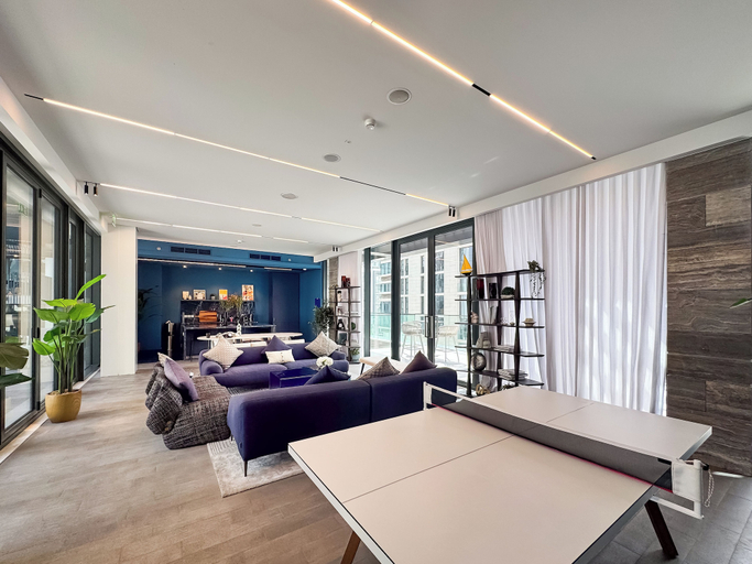 Executive lounge 4, PVH - Kensington Waters - Park Front 1BR, Dubai