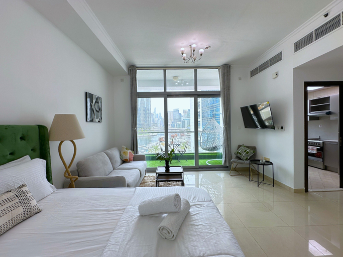 Living area 4, Luxury Studio with Marina View, Dubai