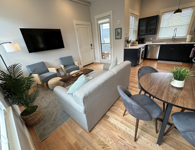 Living area 2, Brand New Construction! 1 Bed/1 Bath/private Deck - Unit 3 1 Bedroom Apts, Newport
