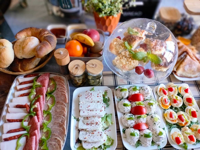 Breakfast meal, Folwark Historic Hotel, Warsaw