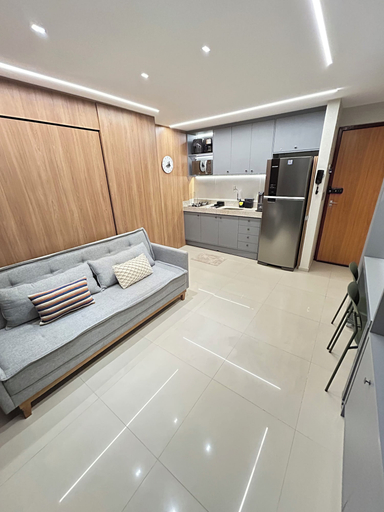 Living area 4, Melhores Flats - Espaçoso pé na areia, João Pessoa