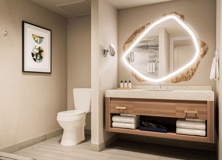 Bathroom 5, Caesars Republic Lake Tahoe - A Caesars Rewards Destination, El Dorado