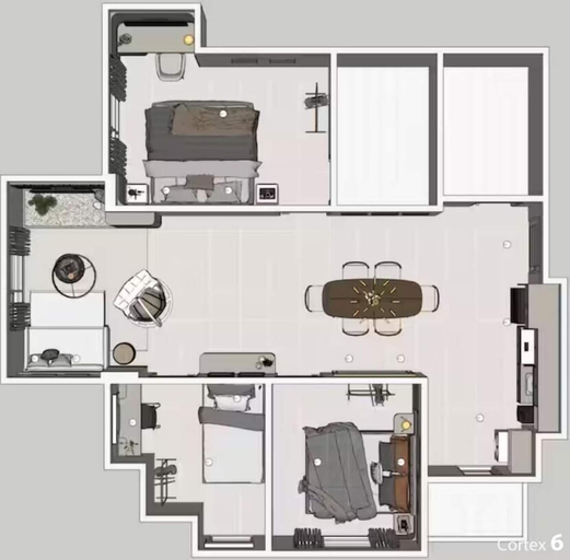 Floor plan, Maisón By SanLiving - 3BR - Kasablanka, Jakarta Selatan