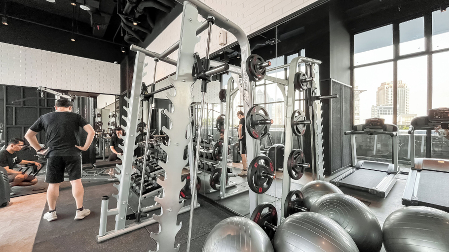 Fitness facility, Modern Brown Toned Studio At Ciputra World 2 Apartment, Jakarta Selatan