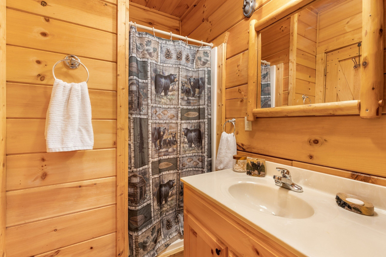 Bathroom 5, Finding Bigfoot 2 Bedroom Cabin, Sevier