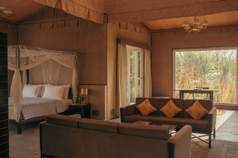 Bedroom 3, Brij Pola, Jawai - Luxury Jungle Camp with Private Pools, Pali