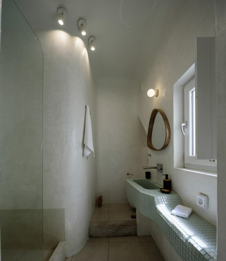 Bathroom 2, Aethria Cave Apartment, South Aegean