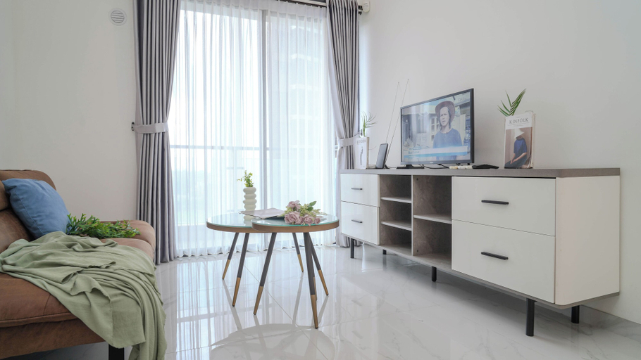 Living room 2, 2Br Near Prasetiya Mulya University At Sky House Bsd Apartment, South Jakarta