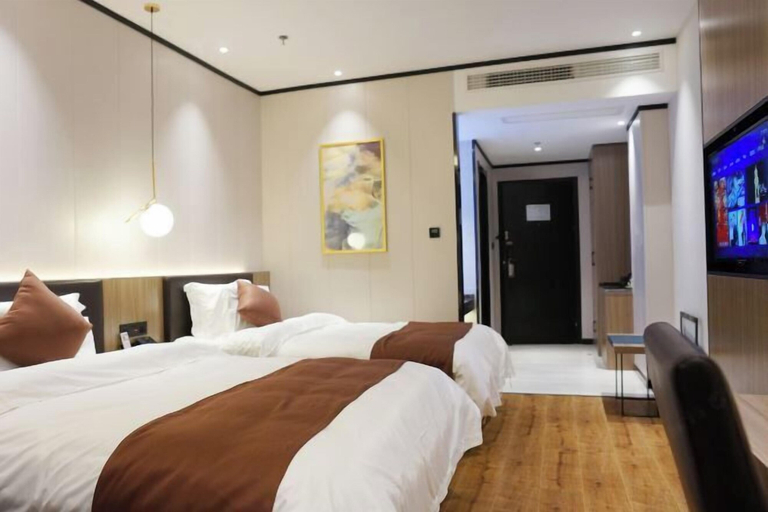 Bedroom 4, GYA Hotel (Yancheng Wengang Road High-speed Railway Station), Yancheng