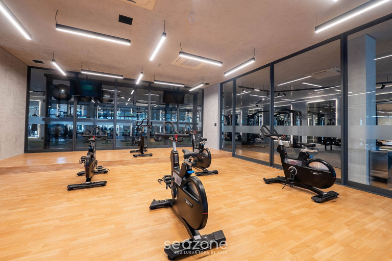 Fitness facility, Beachfront Building With Pool and gym - Arus, Salvador